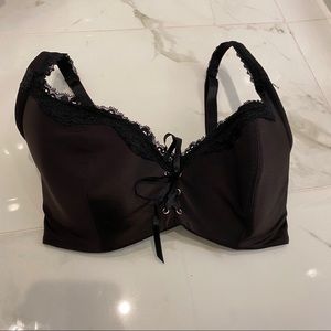 Black fredricks of Hollywood lace up bra